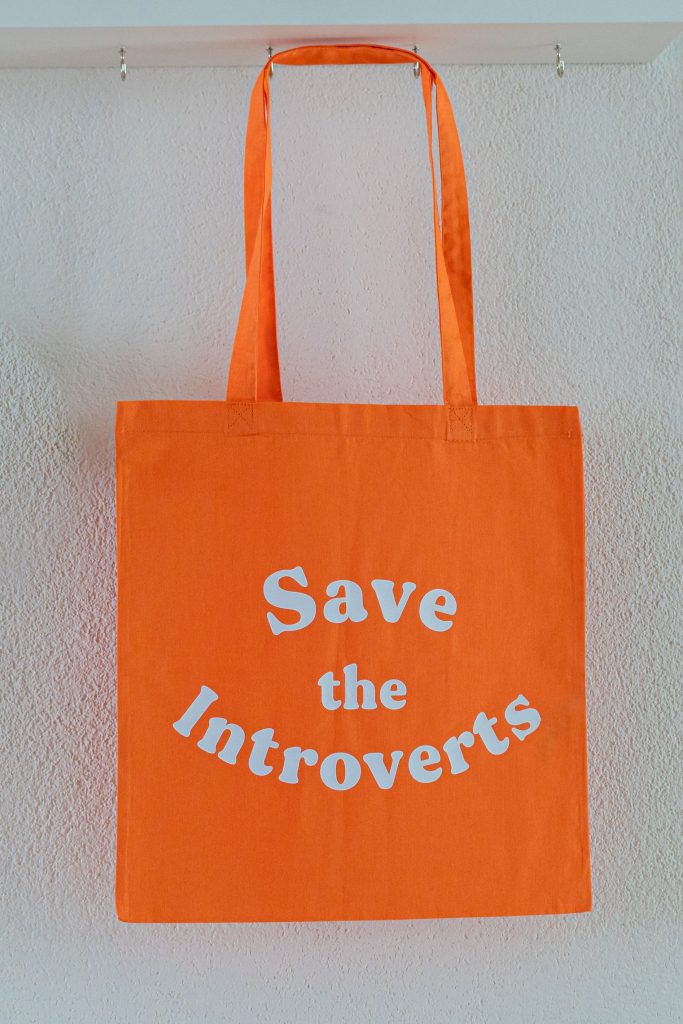 Tragetasche mit Spruch