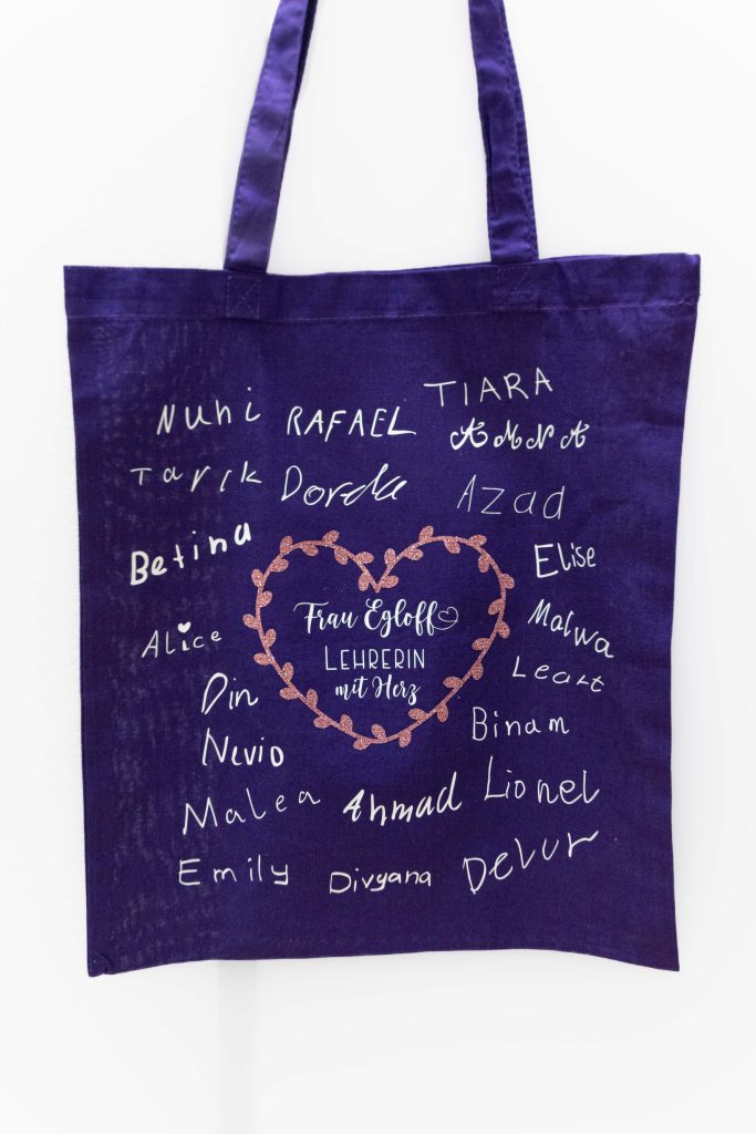 Tragetasche Abschiedsgeschenk für Lehrerin