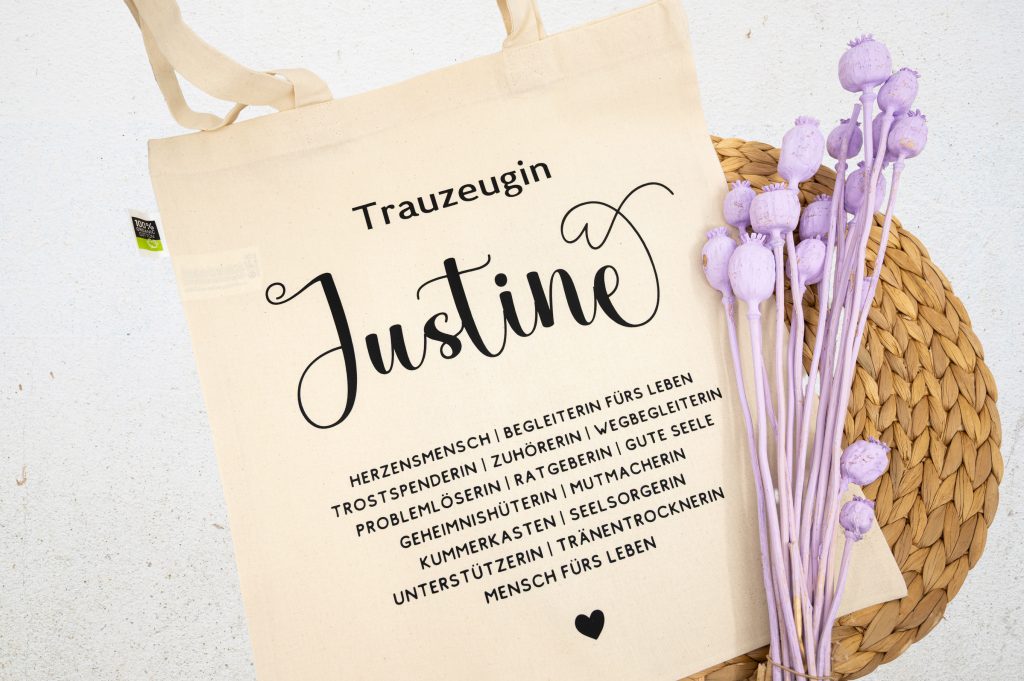 Jutetasche Trauzeugin