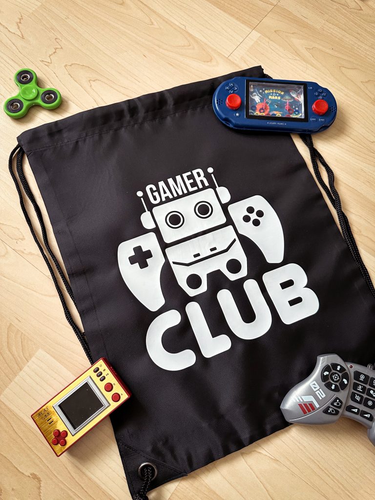 Turnbeutel mit Spruch